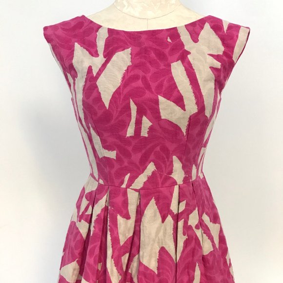 Shoshanna 4 Floral Print Sundress Pink & Cream - Picture 5 of 10